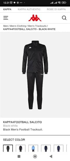 Black Men's Football Tracksuit