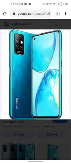 infinin note 8i all OK no open no repair just finger no chalti