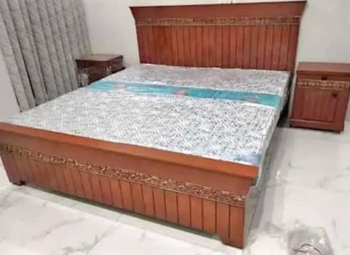 Poshish bed/king size bed/dressing table/bed set/wooden bed/furniture 7
