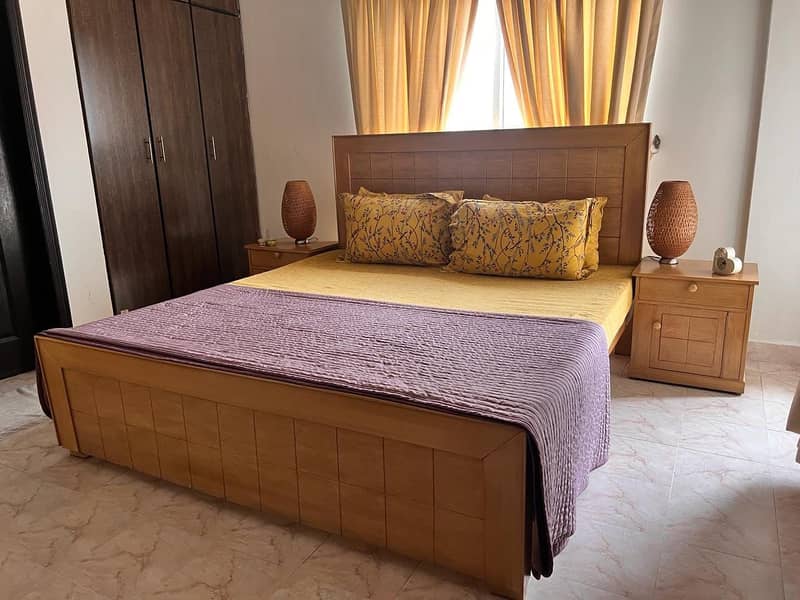 Poshish bed/king size bed/dressing table/bed set/wooden bed/furniture 12