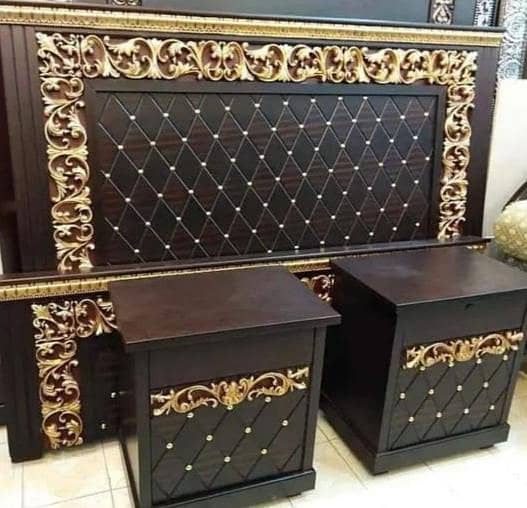 Poshish bed/king size bed/dressing table/bed set/wooden bed/furniture 13