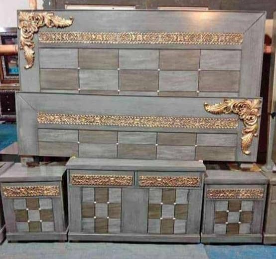 Poshish bed/king size bed/dressing table/bed set/wooden bed/furniture 14
