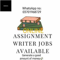 Online assignment writing job available!!
