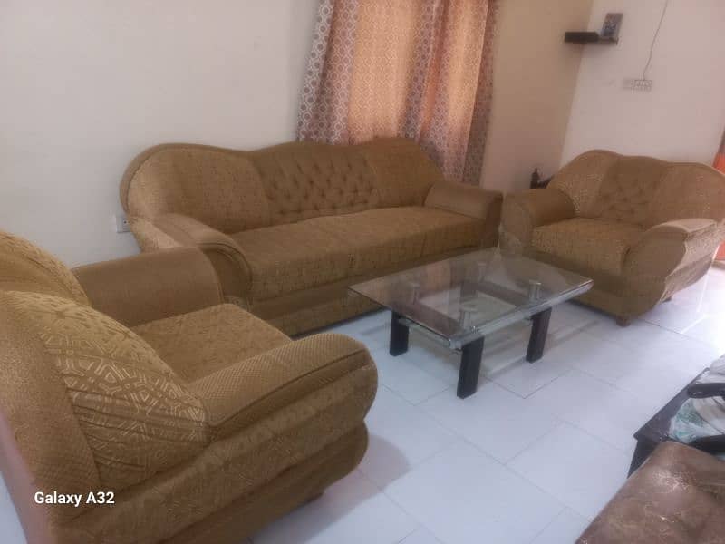 5 seater sofa with table for sale 0