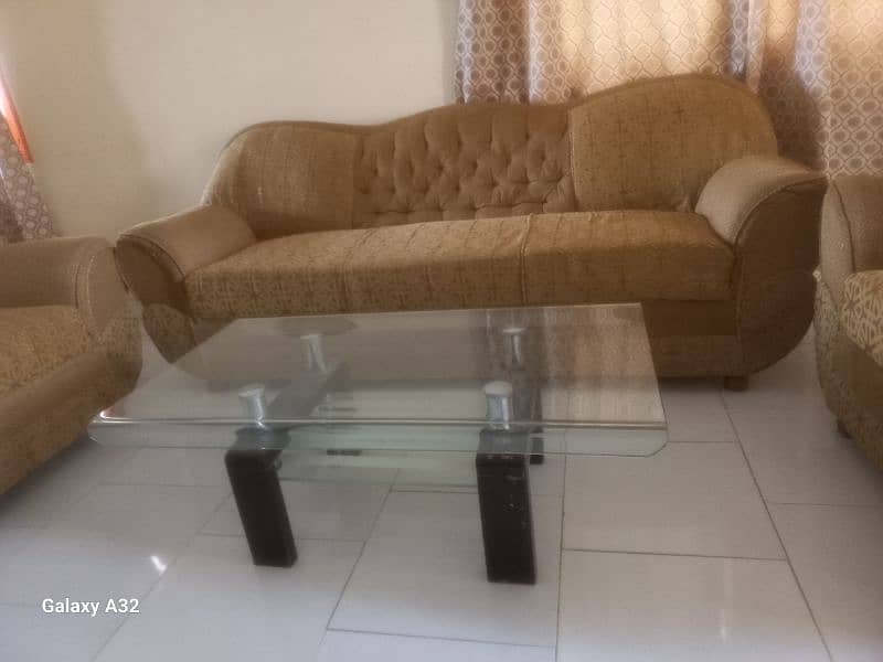 5 seater sofa with table for sale 1