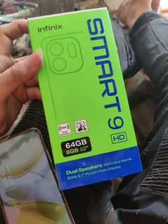 Infinix smart 9 HD  8GB RAM 64 GB ROAM