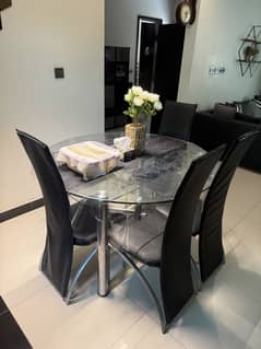 Dining table with chairs