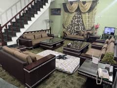 Stylish Chinioti Sofa Set (2+2+3+1) with Dewan, Centre and Side Tables
