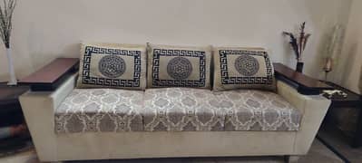 6 seater sofa set and Dewan and setti
