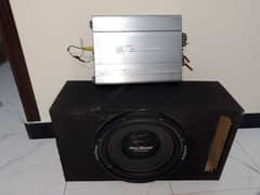 amplifier 4 channel with boofer