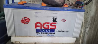Gx. 175  AGS battery 140ah  23plates and 2 soler  plates 180w