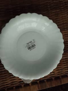 Deep Ceramic Plates x 6, New, 22cm