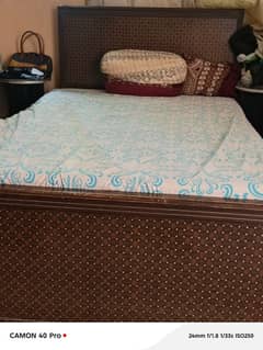 Tow person bed set with mattress