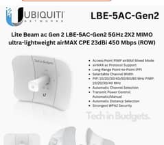 Ubiquiti litebeam and tenda router