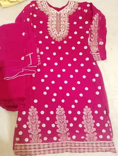 3 Pcs stitched dress