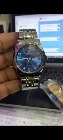men watch steel straps