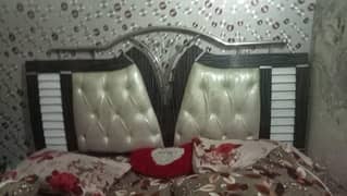 King Bed With 2 Side Tables or Showcase or Dressing Table