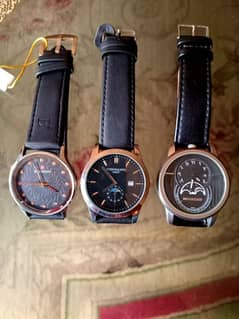 Brand new casual watches for men with leather straps