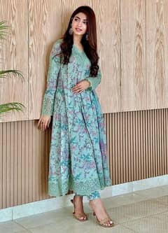 3 pc women’s embroidered unstitched dress