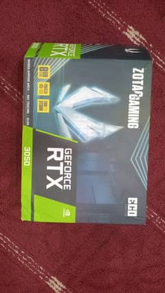 Zotac 8gb RTX 3050 slightly used in perfect condition with box