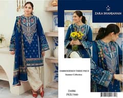ZARA SHAHJAHAN LAWN UNSTITCHED SUIT