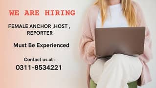 Anchor / Host / Reporter - Female Staff - Jobs