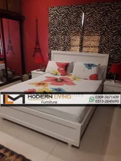 King size bed with 2 side tables best quality in your choice colours