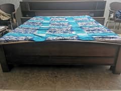 king size bed +table+Iron stand