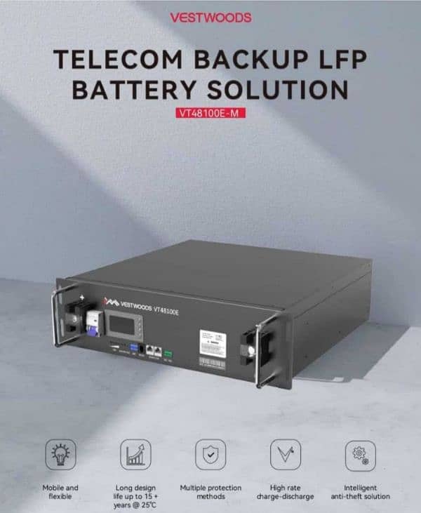 Vestwoods lithium ion Battery Best for solar and UPS. 1