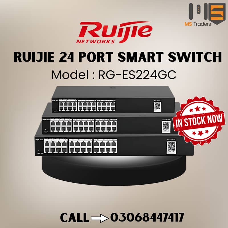 Ruijie 24 port smart switch 0
