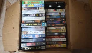 VHS or VCR cassettes with Cover case box available