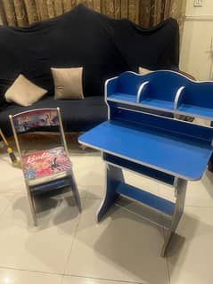 Study table with chair barbie