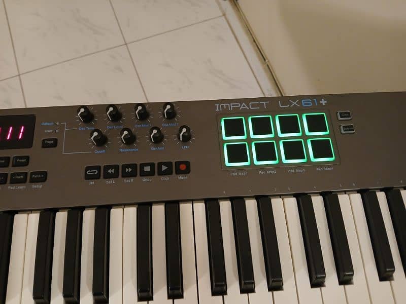 Nektar Impact LX61+ MIDI Piano along with Piano Stand and Software 4