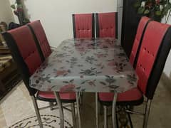6 chair dining table