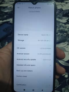 Redmi 12c 4gb 128 memory