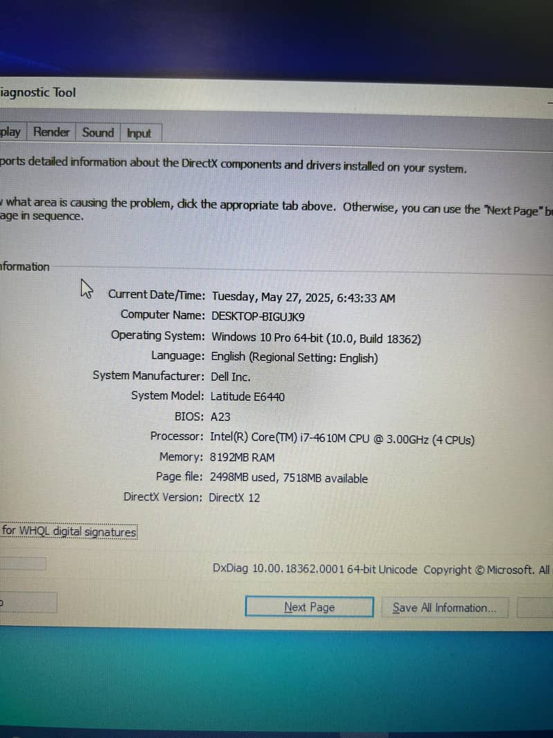 Dell Latitude E6440 i7 4th Generation Laptop w/t Graphics Card Backlit 5