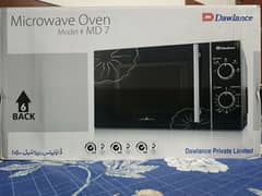 New dawlance microwave oven