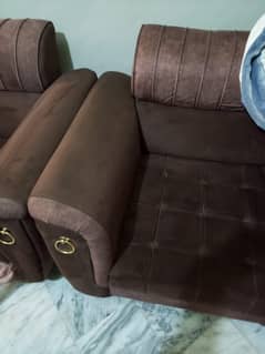 2 Single sofas and one large table 3 ft size