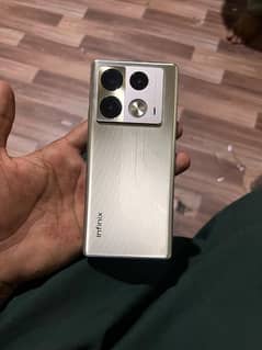 Infinix Note 40 Pro with box charger glass break nail size