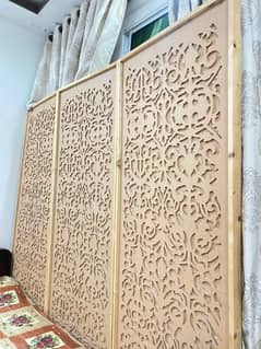 wooden room partition panel
