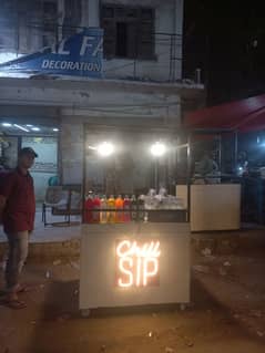 premium soda kiosk.