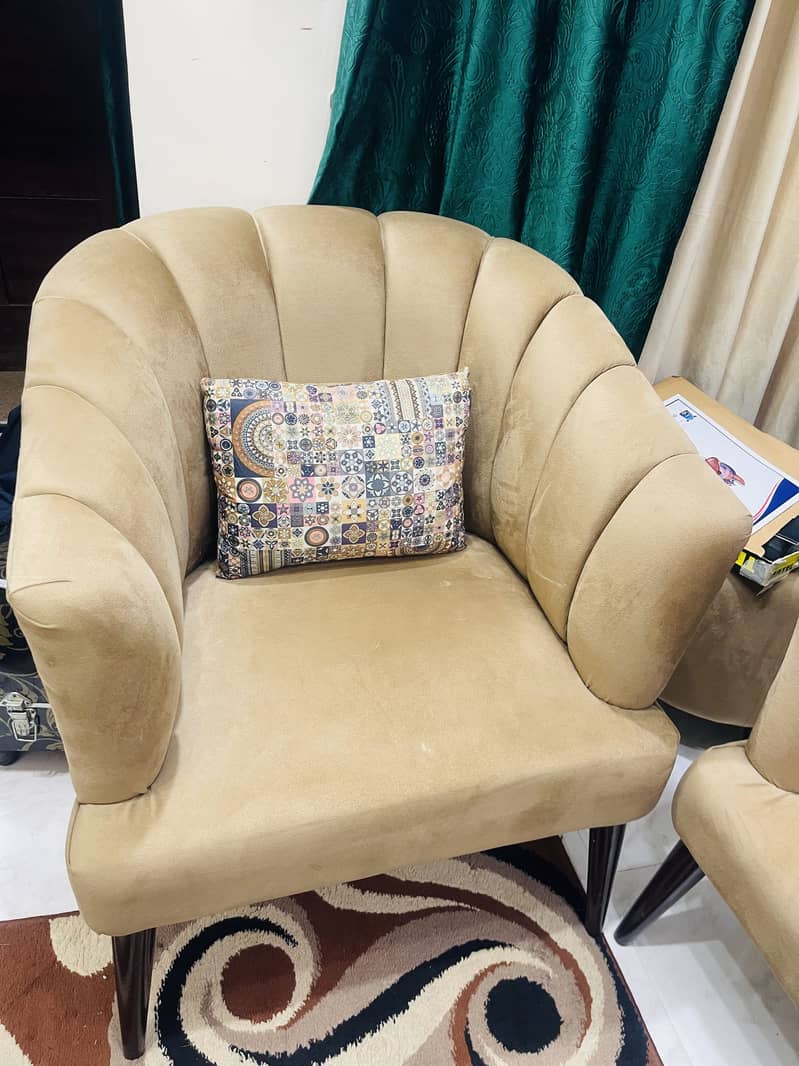 Brand New Bedroom chairs/ Coffee chairs with round table 2