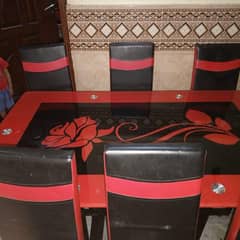New glass dinning table 10/10 Condition