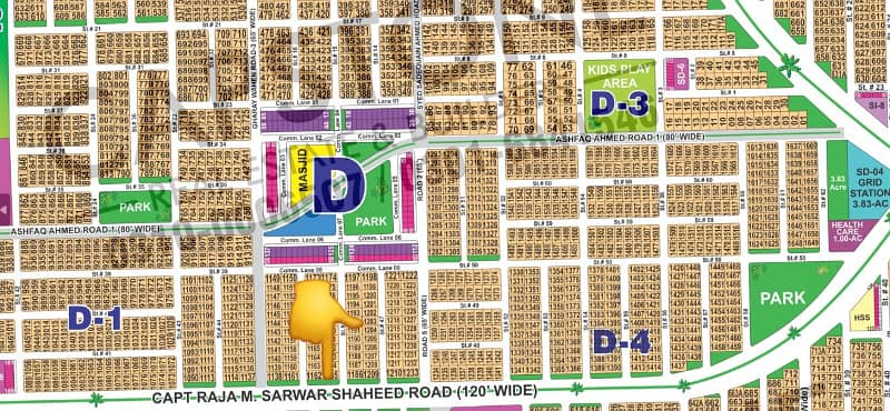 Plot #. . in Sector D Peaceful Location & Ideal for Home Construction 1