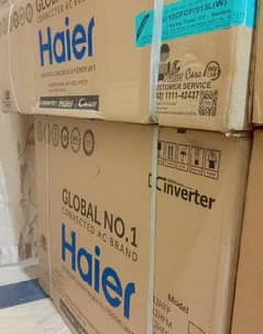 Haier DC inverter heat and cool  new 1.5 ton 0370 = 1562 = 639