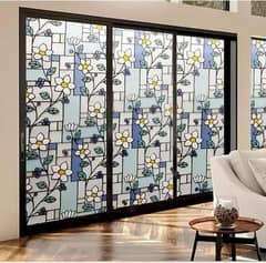 Roller blinds, frost glass paper, wallpaper, jet black glass paper,