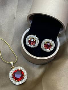 beautiful locket sets with studs