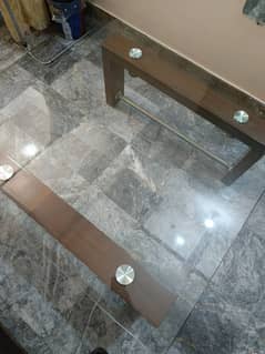 Stylish Wooden Glass Center Table For Sale – Strong & Modern Look