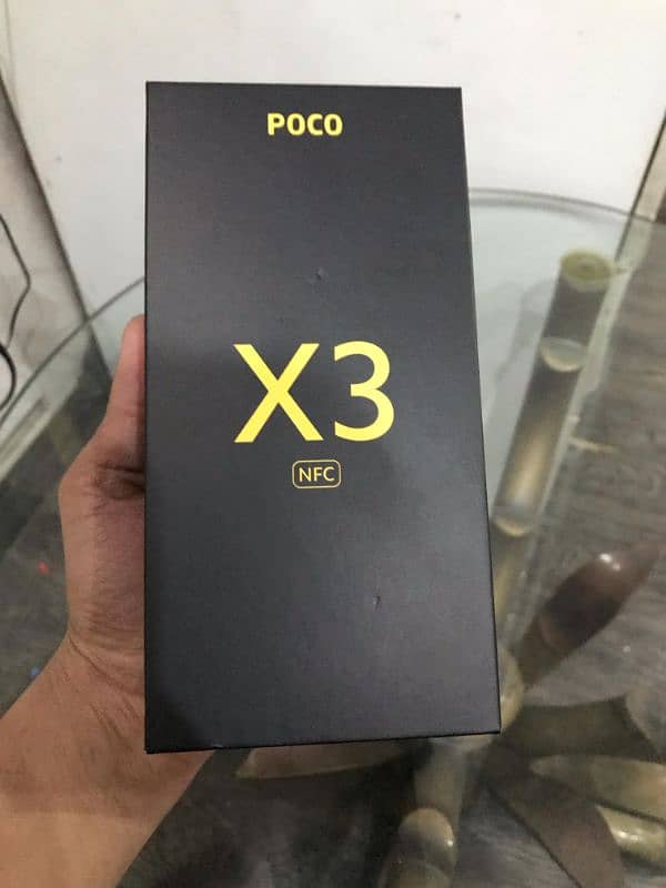 Poco X3 NFC with charger data cable and box Read add first 17