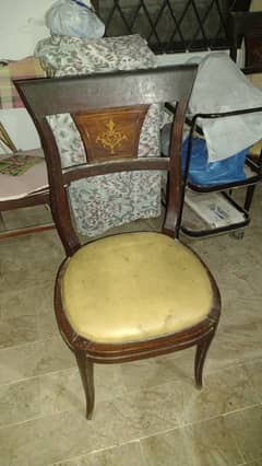Big height 6 dinning table chairs